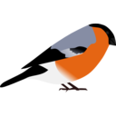 download Bullfinch clipart image with 0 hue color