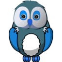 download Owl clipart image with 180 hue color