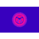 download Flag Of Kyrgyzstan clipart image with 270 hue color