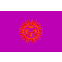 download Flag Of Kyrgyzstan clipart image with 315 hue color
