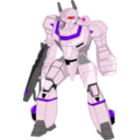 download Mecha Fighter clipart image with 270 hue color