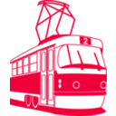 download Tramway clipart image with 315 hue color