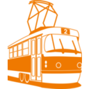 download Tramway clipart image with 0 hue color