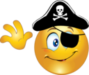 Pirate Smiley Emoticon