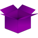 download Box clipart image with 270 hue color