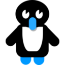 download Penguin Cartoon clipart image with 180 hue color