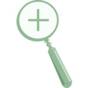download Magnifying Glass clipart image with 270 hue color