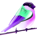 download Bird Icon clipart image with 270 hue color