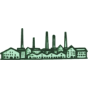 download Old Factory clipart image with 90 hue color