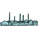 download Old Factory clipart image with 135 hue color