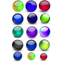 download Glossy Orbs Balls 2 clipart image with 225 hue color