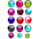 download Glossy Orbs Balls 2 clipart image with 315 hue color