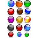download Glossy Orbs Balls 2 clipart image with 0 hue color