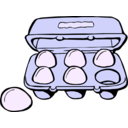 download Carton Of Eggs clipart image with 225 hue color