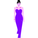 download Red Dress clipart image with 270 hue color