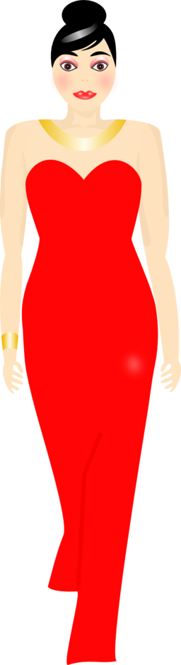 red dress clipart free - photo #27