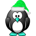 download Santa Penguin clipart image with 135 hue color