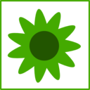 Eco Green Flower Icon