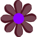 download Green Flower clipart image with 225 hue color