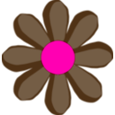 download Green Flower clipart image with 270 hue color
