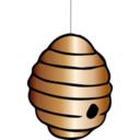 download Beehive clipart image with 0 hue color