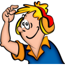 download Boy With Headphone clipart image with 0 hue color