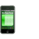 download Javascript Phone Tictactoe Game clipart image with 270 hue color