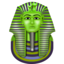 download Golden Mask Tutanchamun clipart image with 45 hue color