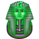 download Golden Mask Tutanchamun clipart image with 90 hue color