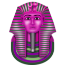 download Golden Mask Tutanchamun clipart image with 270 hue color