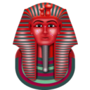 download Golden Mask Tutanchamun clipart image with 315 hue color