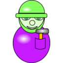 download Construction Worker clipart image with 45 hue color