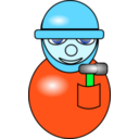 download Construction Worker clipart image with 135 hue color