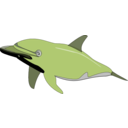 download Dolphin clipart image with 225 hue color