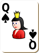 White Deck Queen Of Spades