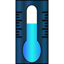 download Thermometer Icon clipart image with 180 hue color
