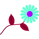 download Daisy Fuchsia clipart image with 225 hue color