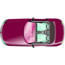 download Bmw Z4 Top View clipart image with 90 hue color