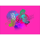 download Psychotic Chaos clipart image with 225 hue color