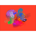 download Psychotic Chaos clipart image with 270 hue color