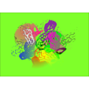 download Psychotic Chaos clipart image with 0 hue color