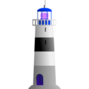 download Lighthouse clipart image with 225 hue color