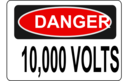 Danger 10 000 Volts