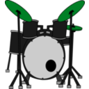 download Drums clipart image with 90 hue color