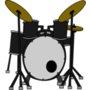 download Drums clipart image with 0 hue color