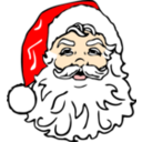 download Classic Santa clipart image with 0 hue color