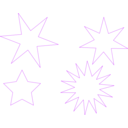 download Stars clipart image with 45 hue color