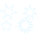 download Stars clipart image with 315 hue color