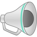 download Megaphone clipart image with 180 hue color
