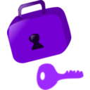 download Lock And Key clipart image with 225 hue color